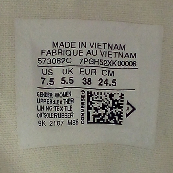 NEW Converse CTAS Lift Hi Women 7.5 Snake Print Platform Leather Shoes 573082C - Picture 8 of 8